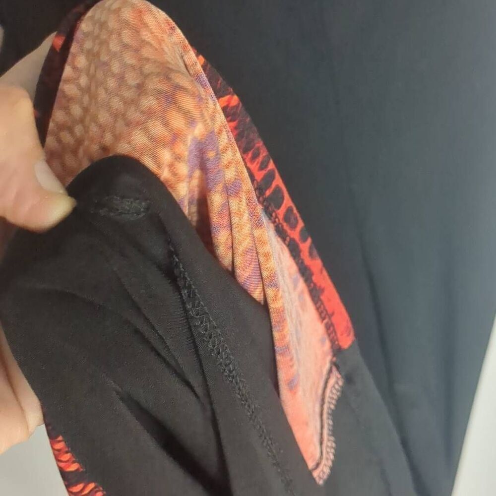 Anne Klein Memling Red Python Draped Neck Faux Le… - image 8